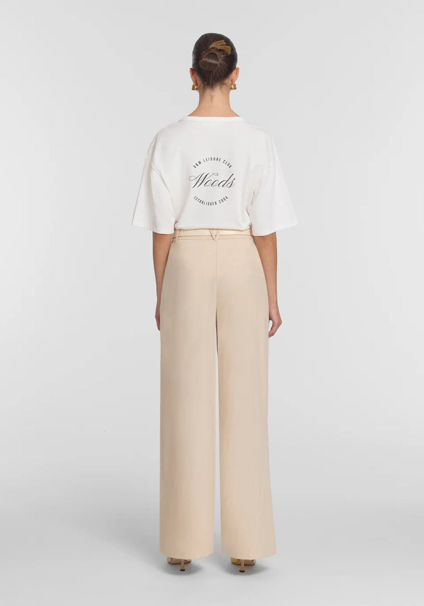 VIKTORIA & WOODS Club Woods Tee - Ivory