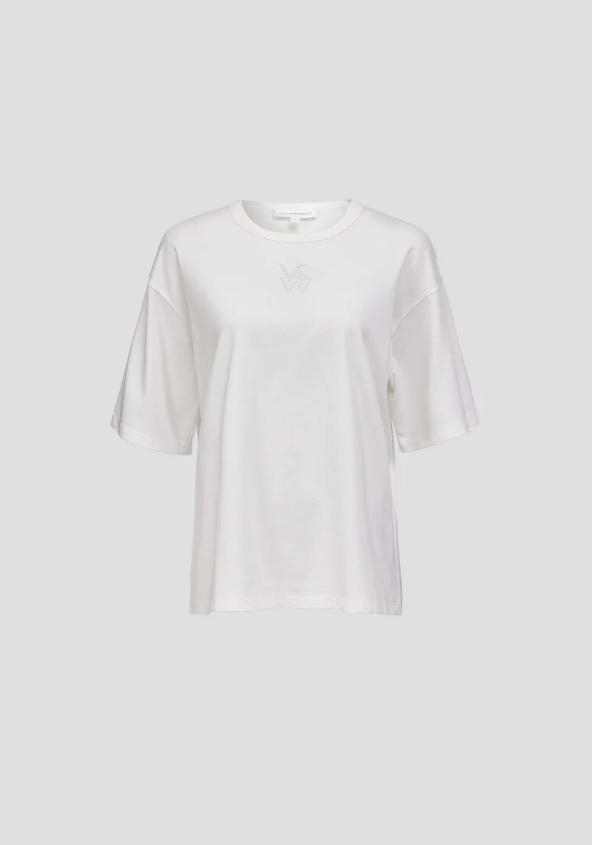VIKTORIA & WOODS Paxton Tee - Ivory