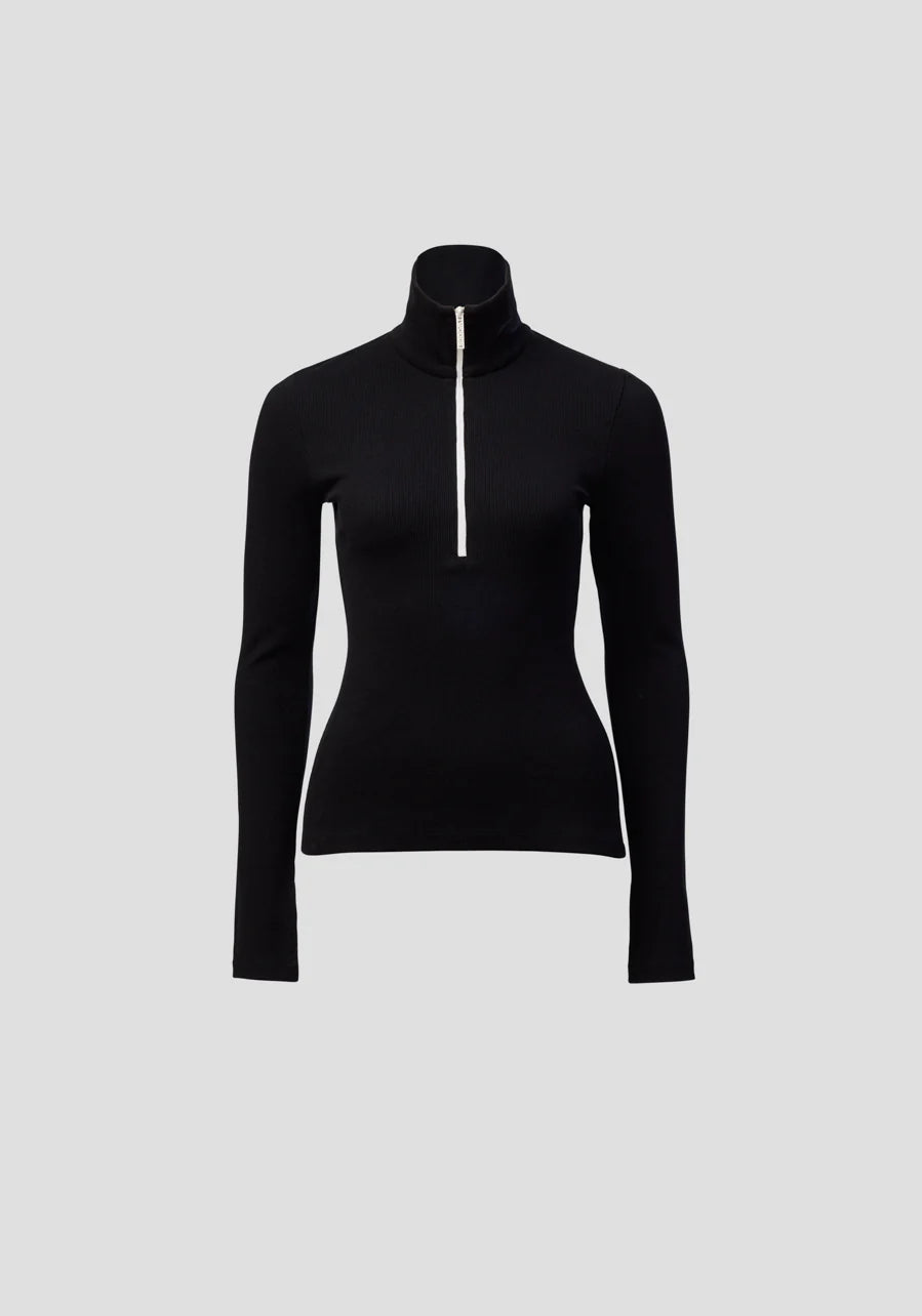 VIKTORIA & WOODS Summit Rib Turtleneck - Black