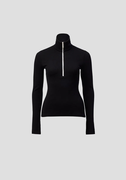 VIKTORIA & WOODS Summit Rib Turtleneck - Black