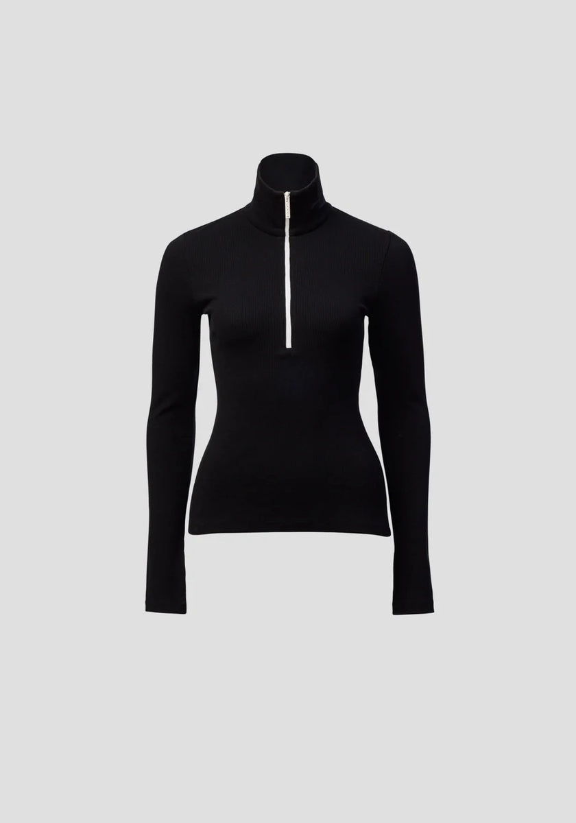 VIKTORIA & WOODS Summit Rib Turtleneck - Black