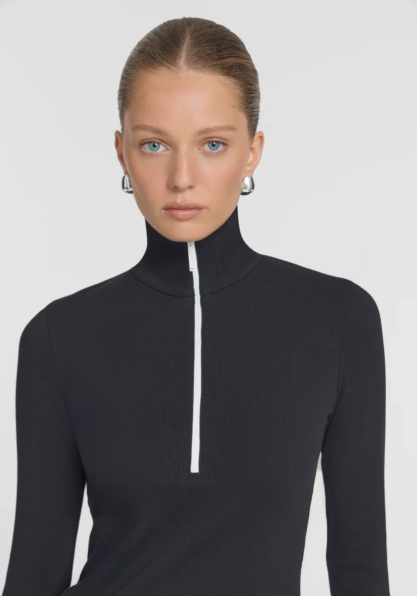 VIKTORIA & WOODS Summit Rib Turtleneck - Black