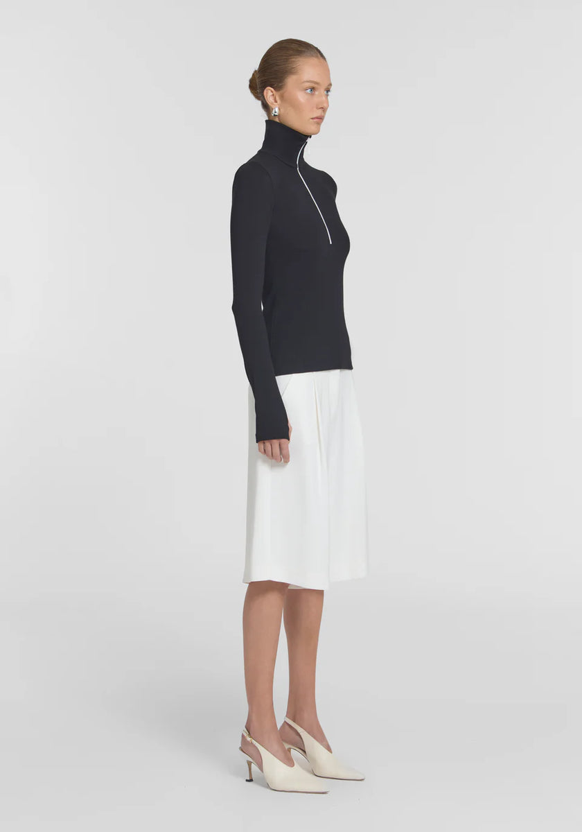 VIKTORIA & WOODS Summit Rib Turtleneck - Black
