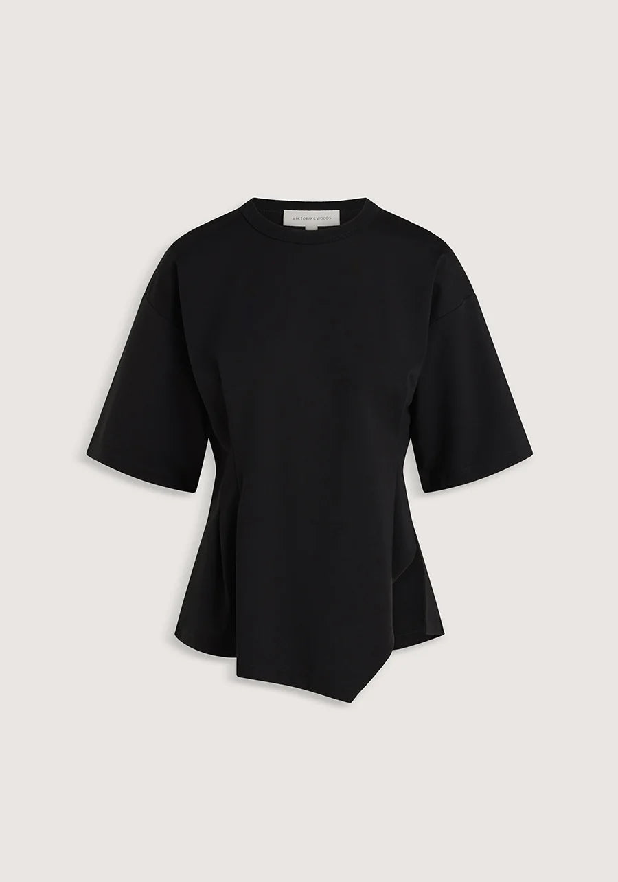 VIKTORIA & WOODS Aries Ponte Tee - Black