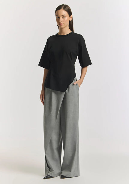 VIKTORIA & WOODS Aries Ponte Tee - Black