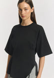 VIKTORIA & WOODS Aries Ponte Tee - Black
