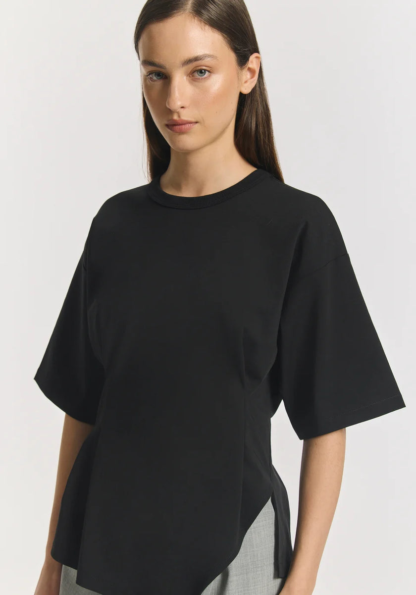 VIKTORIA & WOODS Aries Ponte Tee - Black