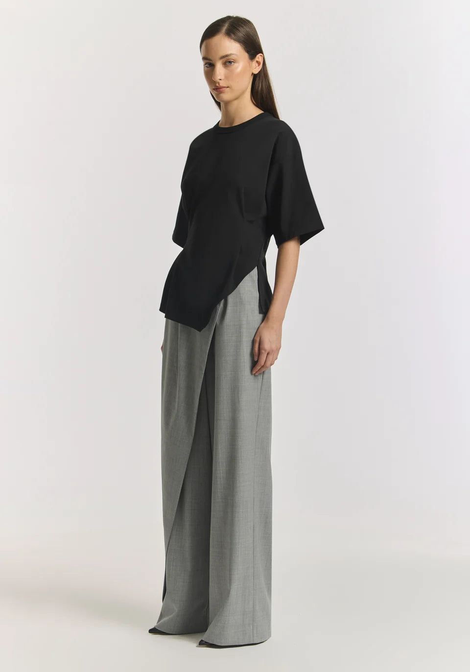 VIKTORIA & WOODS Aries Ponte Tee - Black