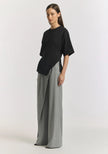 VIKTORIA & WOODS Aries Ponte Tee - Black