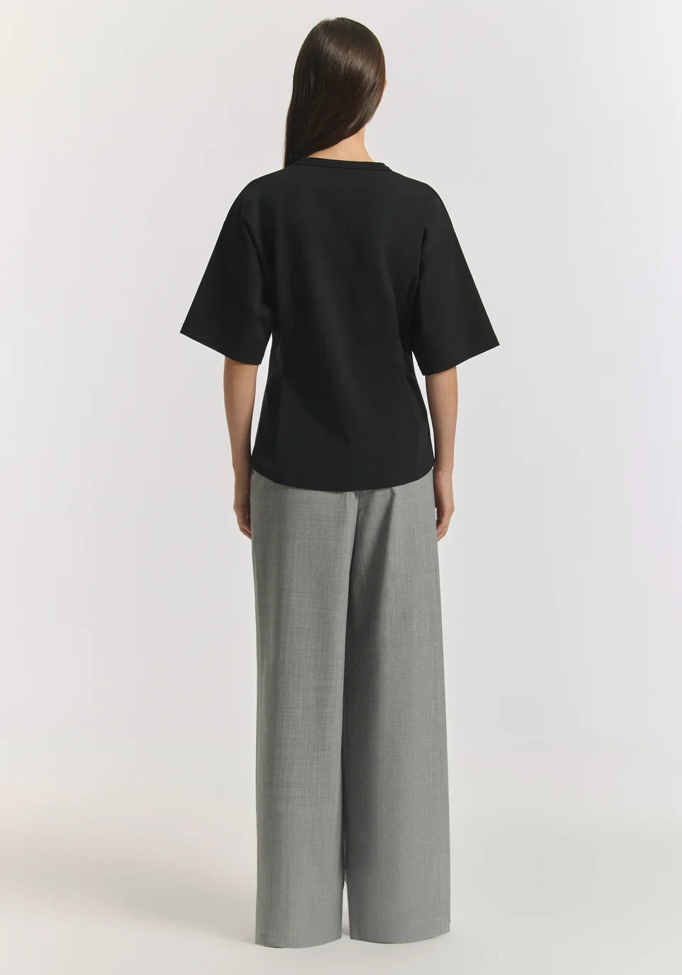 VIKTORIA & WOODS Aries Ponte Tee - Black