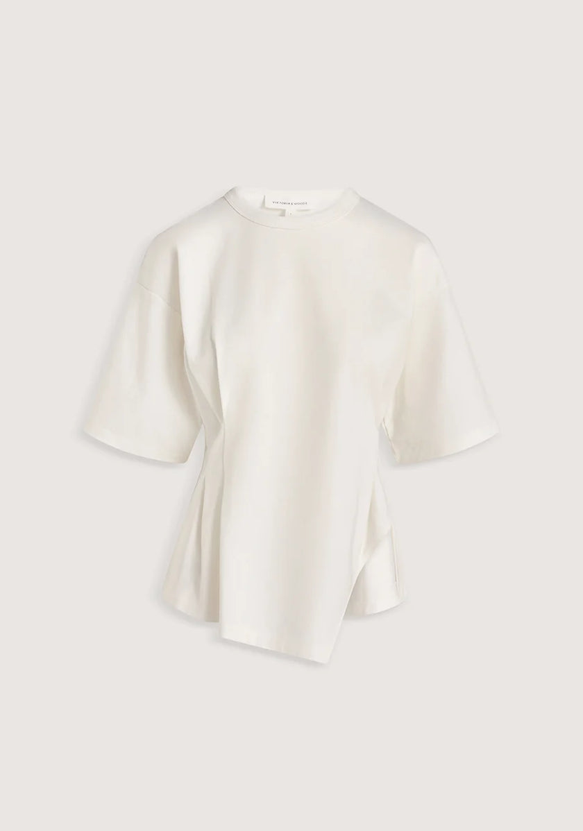 VIKTORIA & WOODS Aries Ponte Tee - Ivory