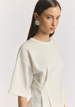 VIKTORIA & WOODS Aries Ponte Tee - Ivory