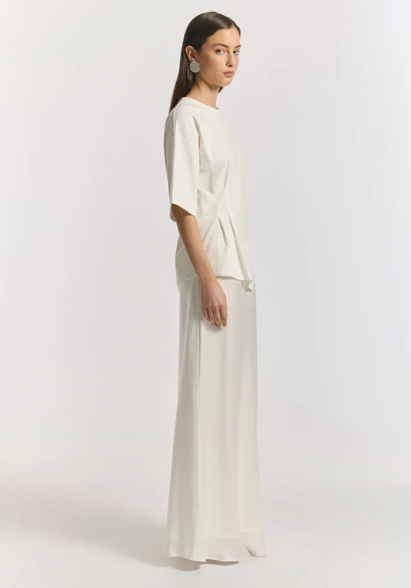 VIKTORIA & WOODS Aries Ponte Tee - Ivory