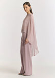 VIKTORIA & WOODS Holliday Silk Cape Top - Salt Lake Pink