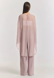 VIKTORIA & WOODS Holliday Silk Cape Top - Salt Lake Pink