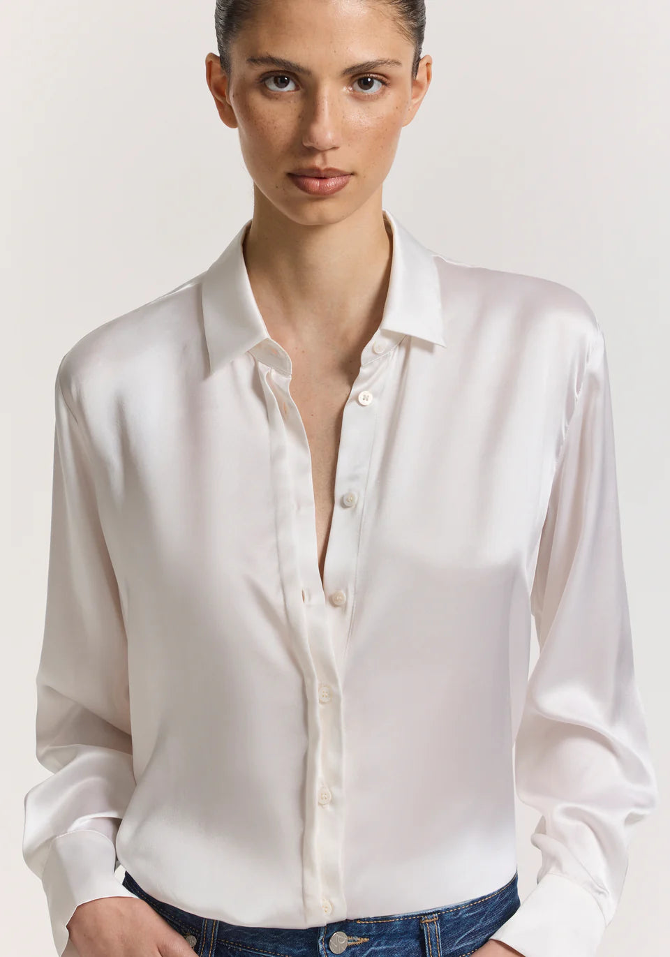 VIKTORIA & WOODS Memorial Silk Shirt - Ivory