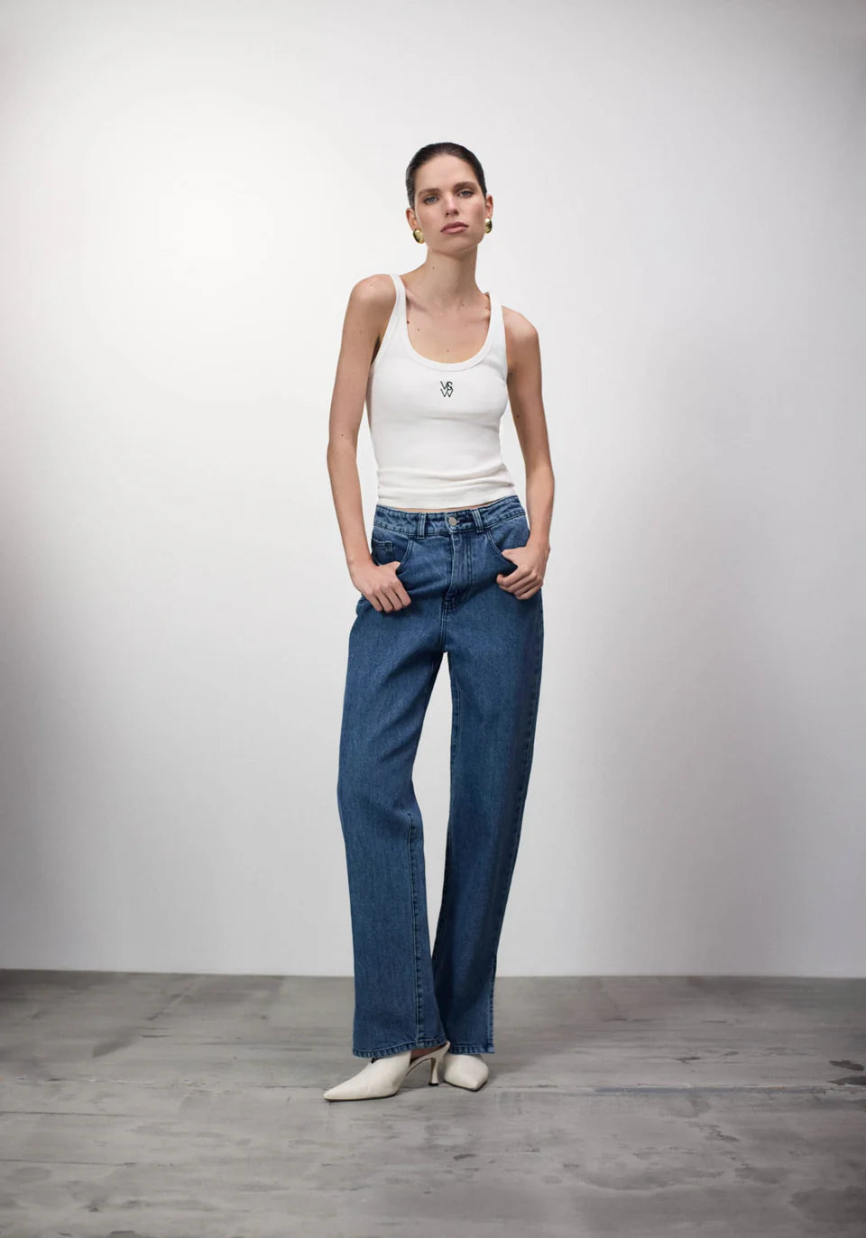 VIKTORIA & WOODS Victor Tank - Ivory