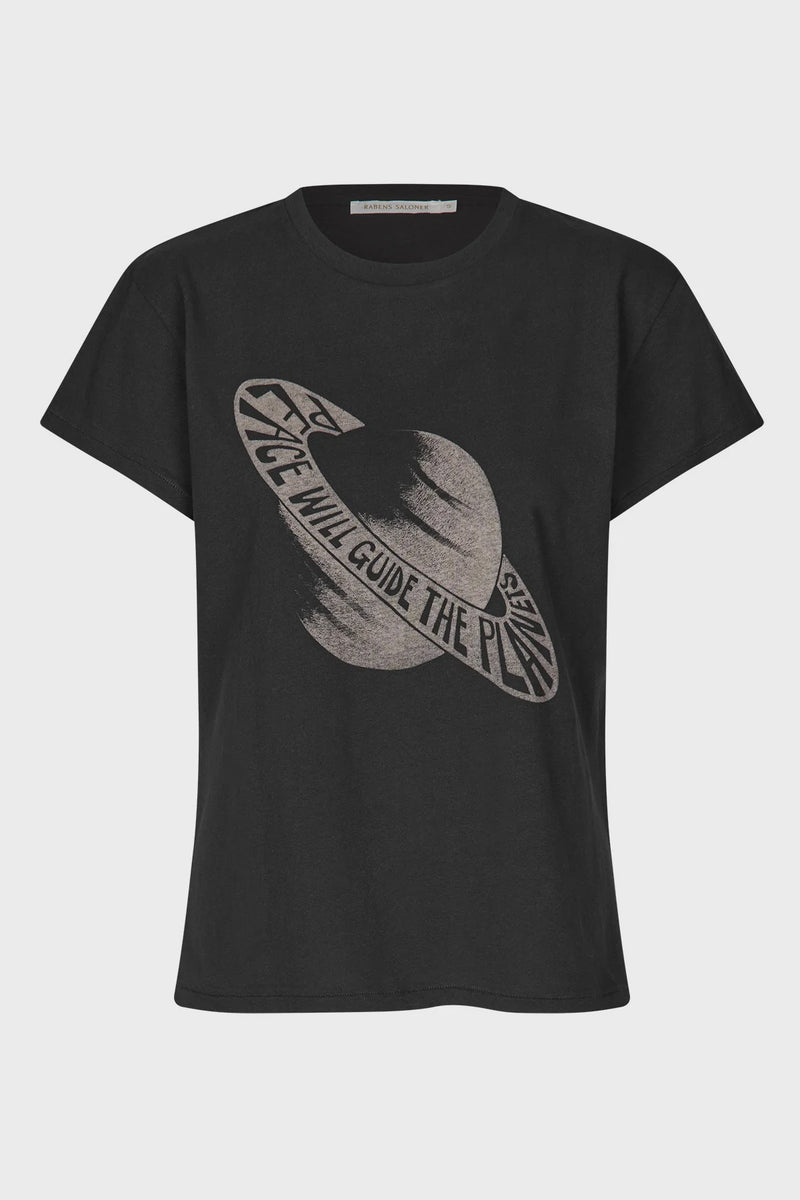 Rabens Saloner Ambia Tee - Faded Black