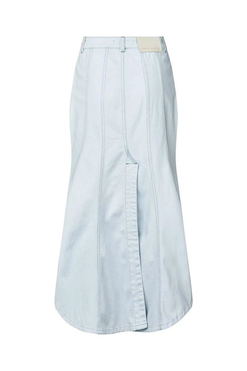 Rabens Saloner Killa Skirt - Light Wash