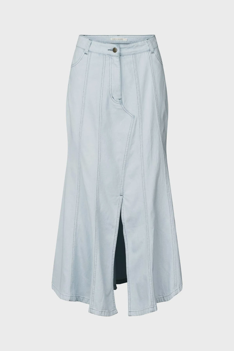 Rabens Saloner Killa Skirt - Light Wash