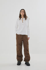 Rabens Saloner Antoinette Top - White