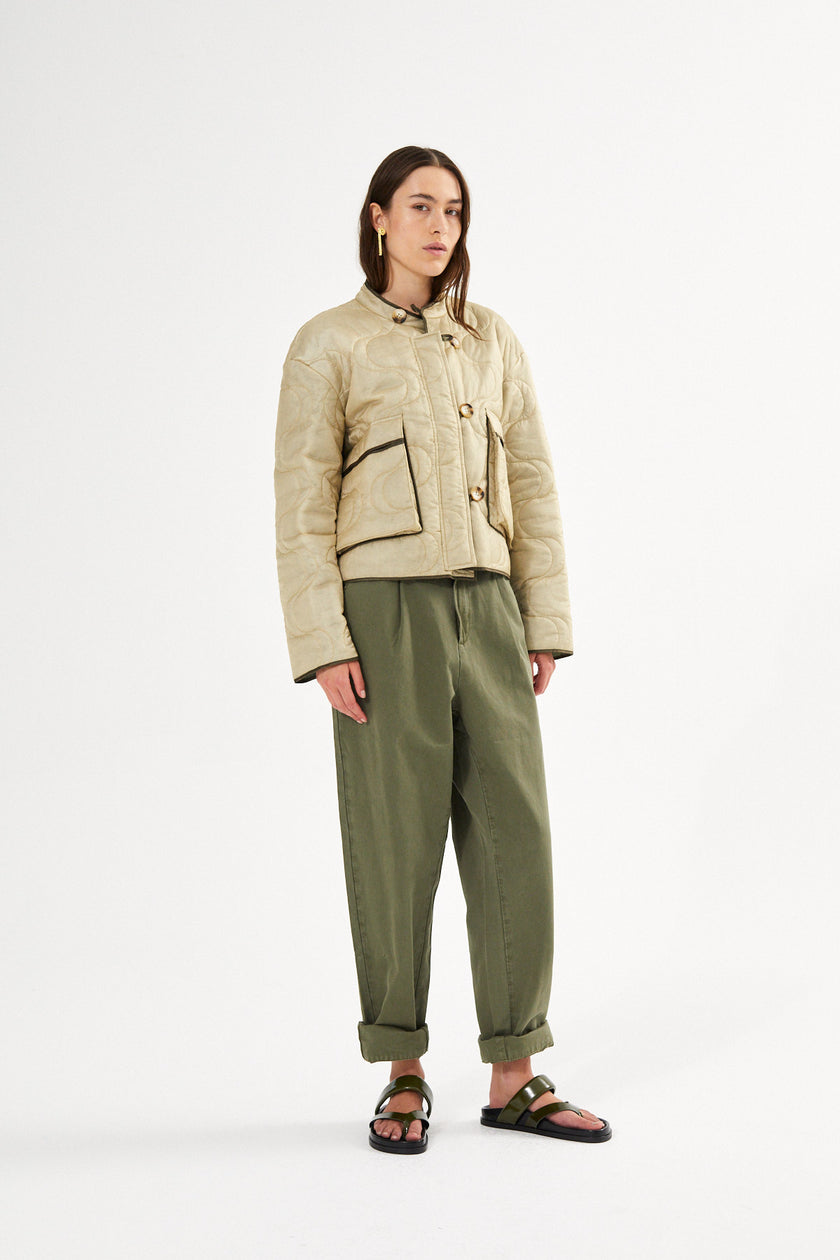 Rabens Saloner Raina Pant - Deep Green