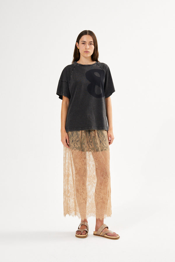 Rabens Saloner Ary Tee - Caviar Black