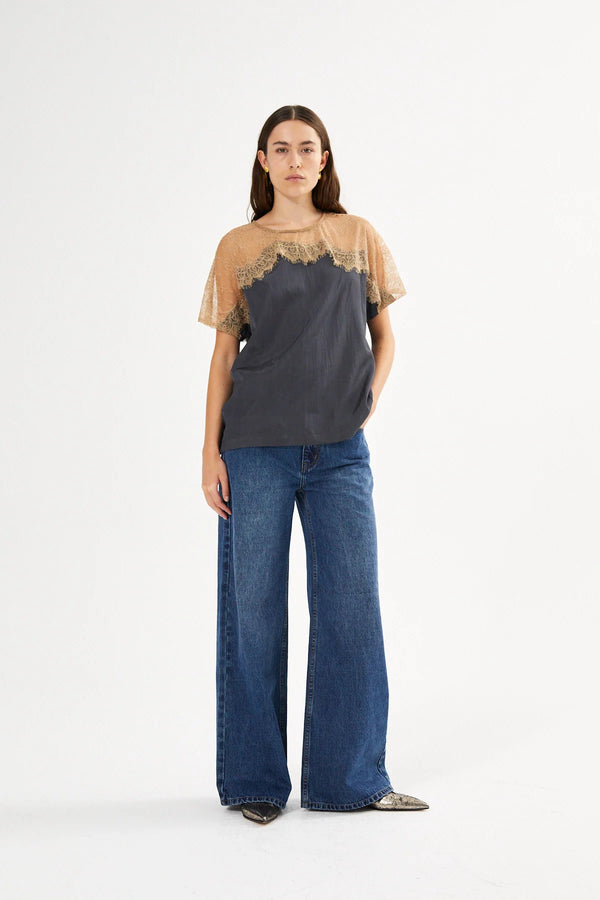 Rabens Saloner Buggi Tee - Dark Shadow