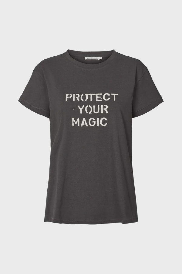 Rabens Saloner Ambla Tee - Faded Black