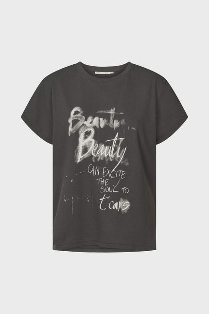 Rabens Saloner Ambla Tee - Beauty Fadeed Black