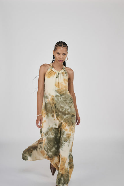 Rabens Saloner Hope Halter Dress