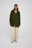 Rabens Saloner Noah Shirt - Army Green