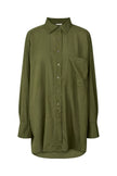 Rabens Saloner Noah Shirt - Army Green