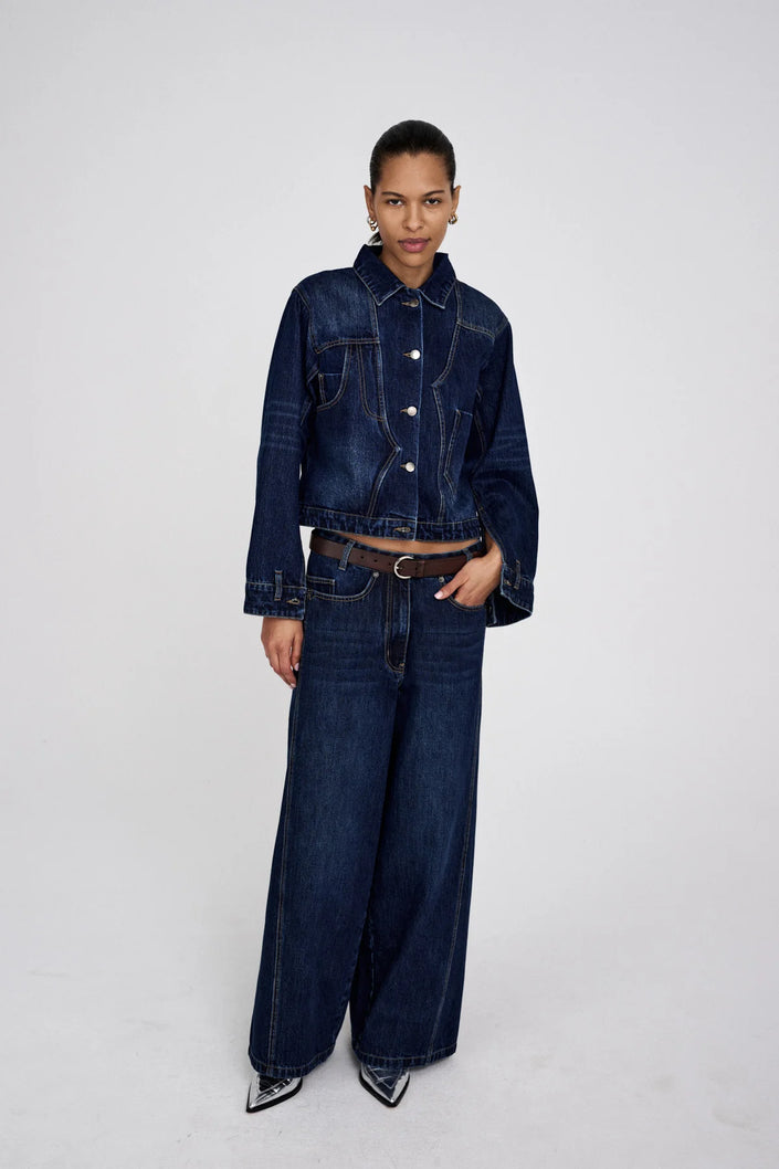 Rabens Saloner Lane Jean - Dark Washed Indigo