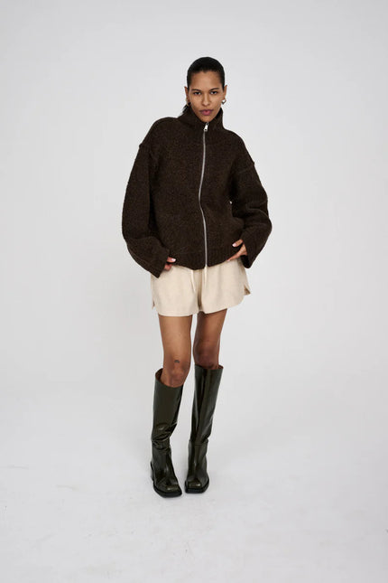Rabens Saloner Sigal Jacket - Dark Brown