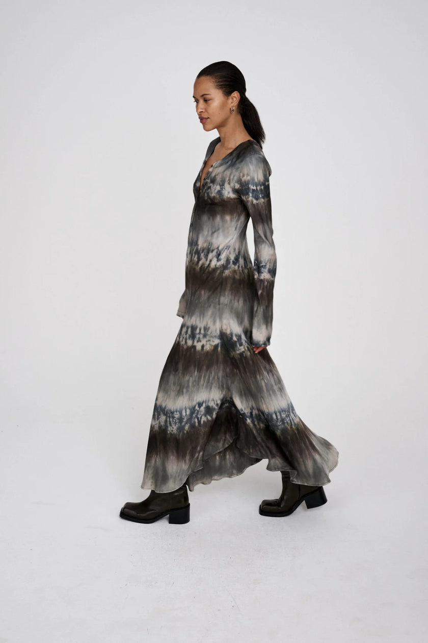Rabens Saloner Karin Dress - Cement Combo