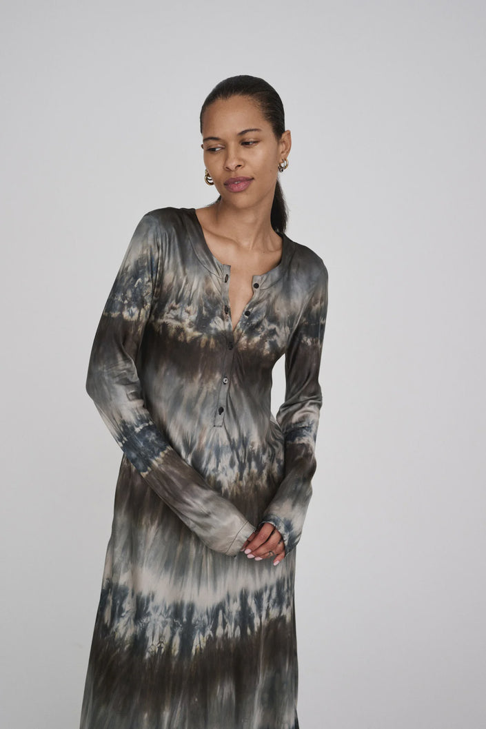 Rabens Saloner Karin Dress - Cement Combo