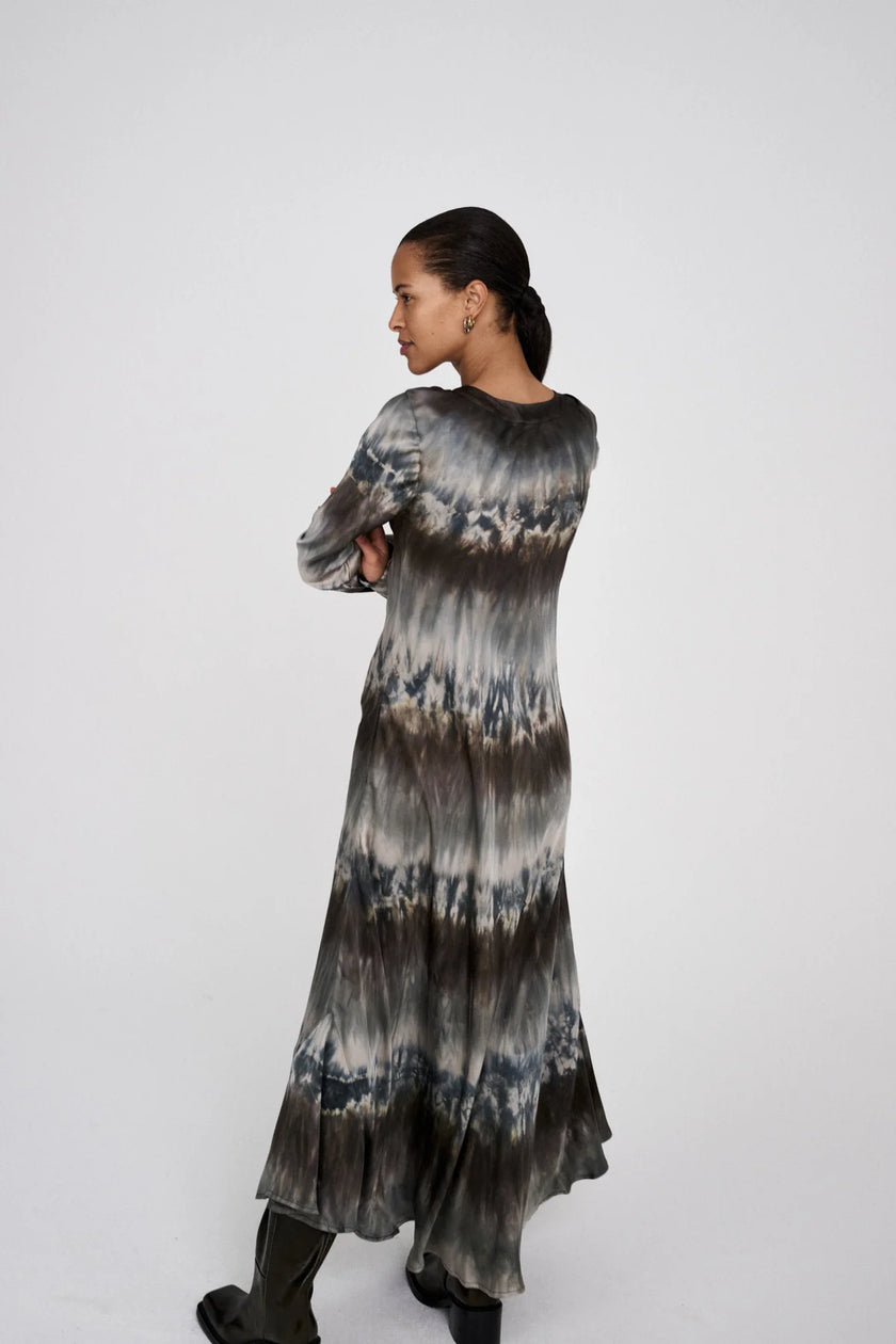 Rabens Saloner Karin Dress - Cement Combo