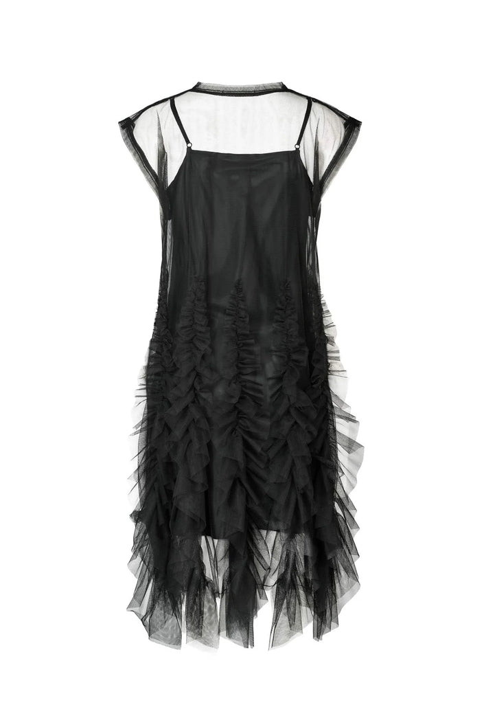 Rabens Saloner Ghita Dress - Black Tulle