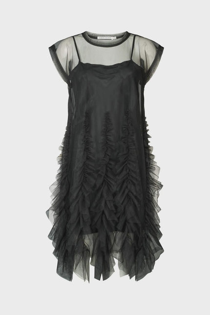 Rabens Saloner Ghita Dress - Black Tulle