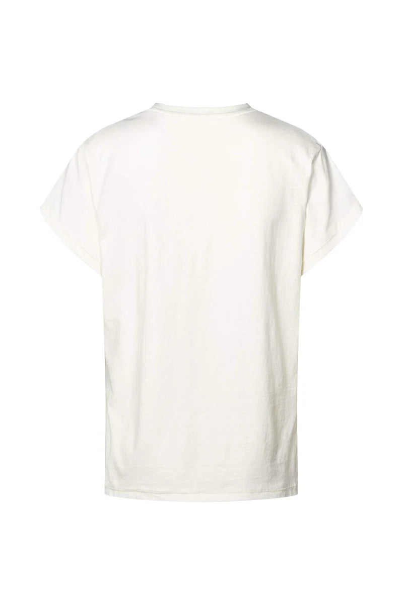 Rabens Saloner Ambla Tee - Luxe - White/Black