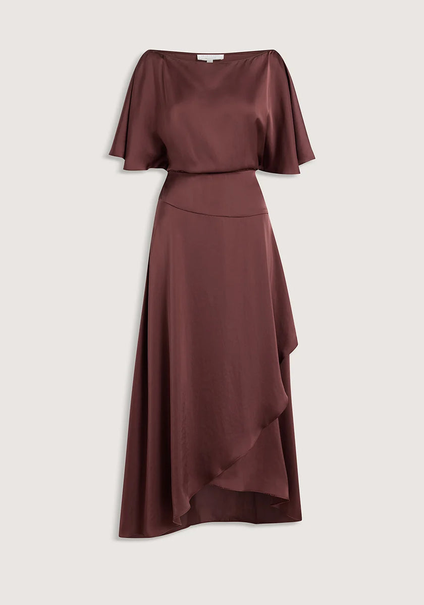 VIKTORIA & WOODS Superstitious Dress - Mahogany