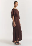 VIKTORIA & WOODS Superstitious Dress - Mahogany