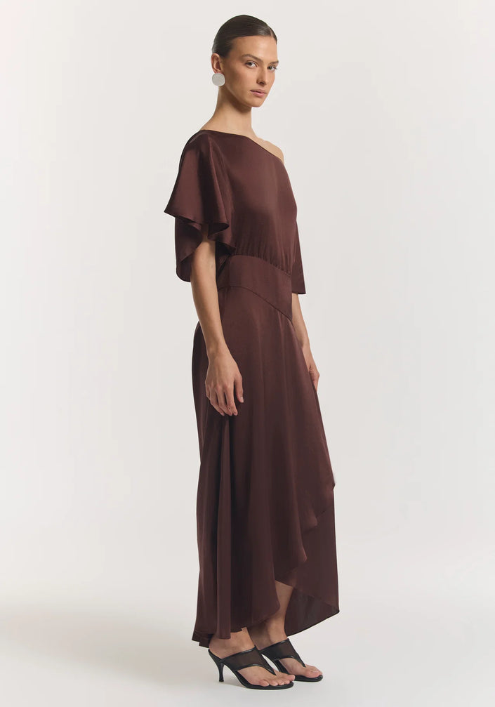 VIKTORIA & WOODS Superstitious Dress - Mahogany