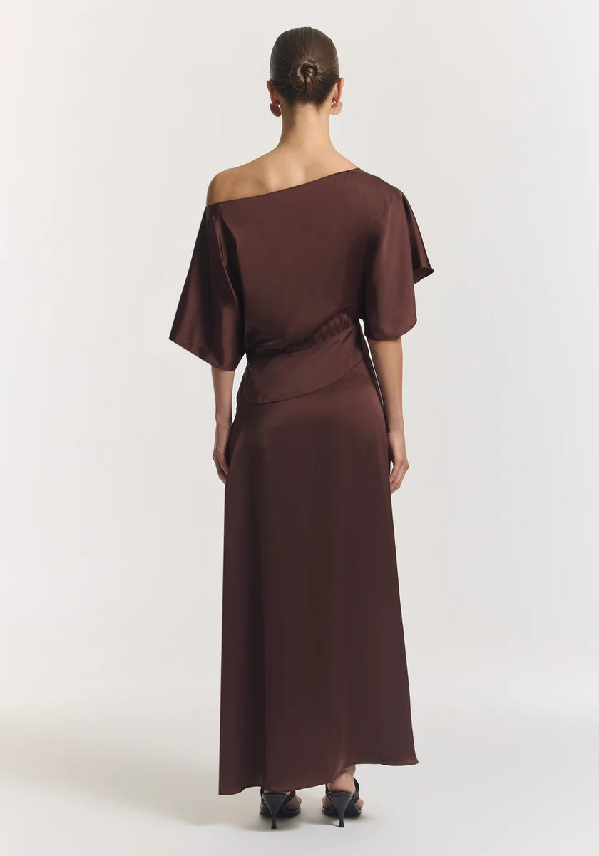 VIKTORIA & WOODS Superstitious Dress - Mahogany