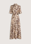 VIKTORIA & WOODS Scorpius Silk Dress - Python Print