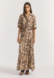 VIKTORIA & WOODS Scorpius Silk Dress - Python Print