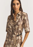 VIKTORIA & WOODS Scorpius Silk Dress - Python Print