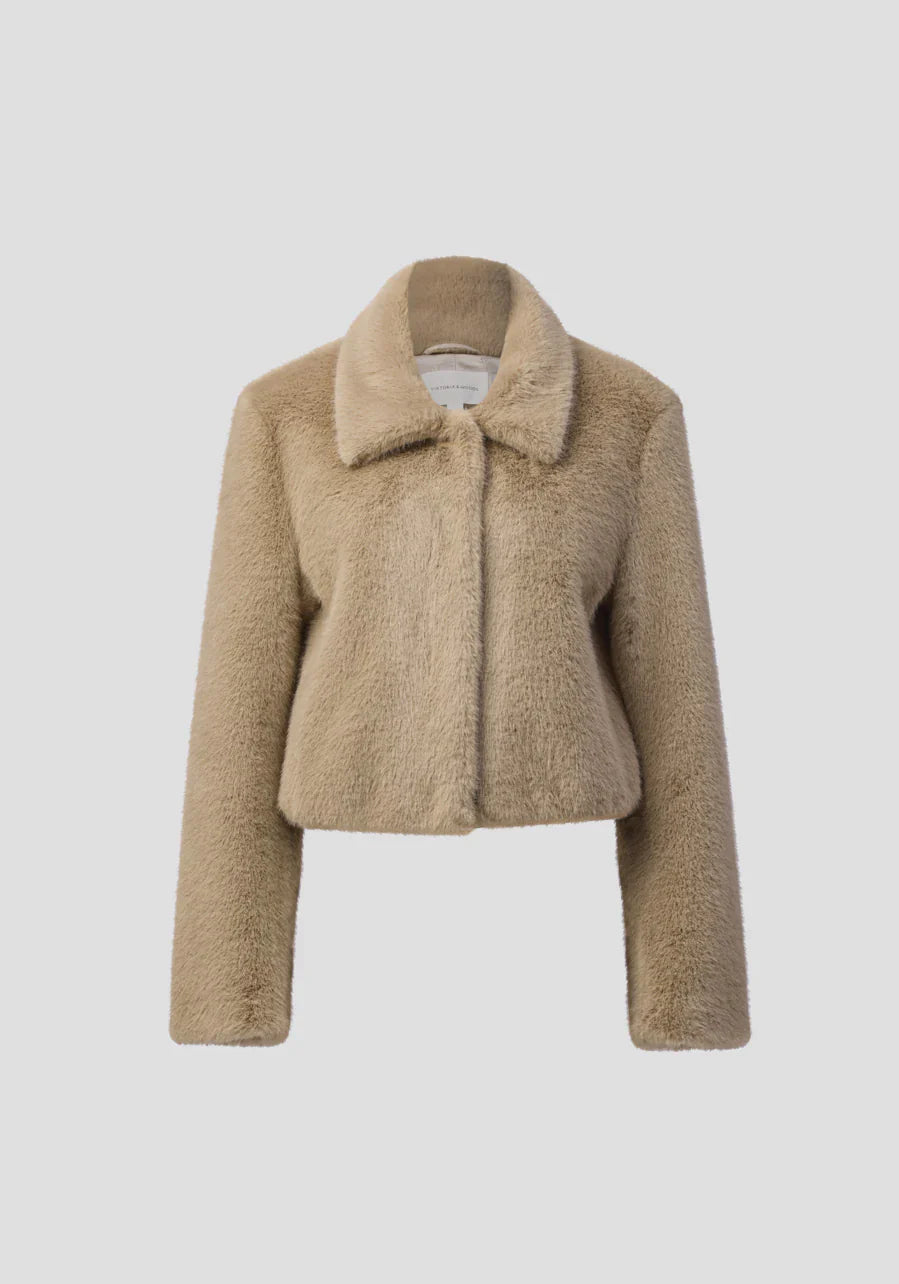 VIKTORIA & WOODS Elvira Faux Fur Jacket