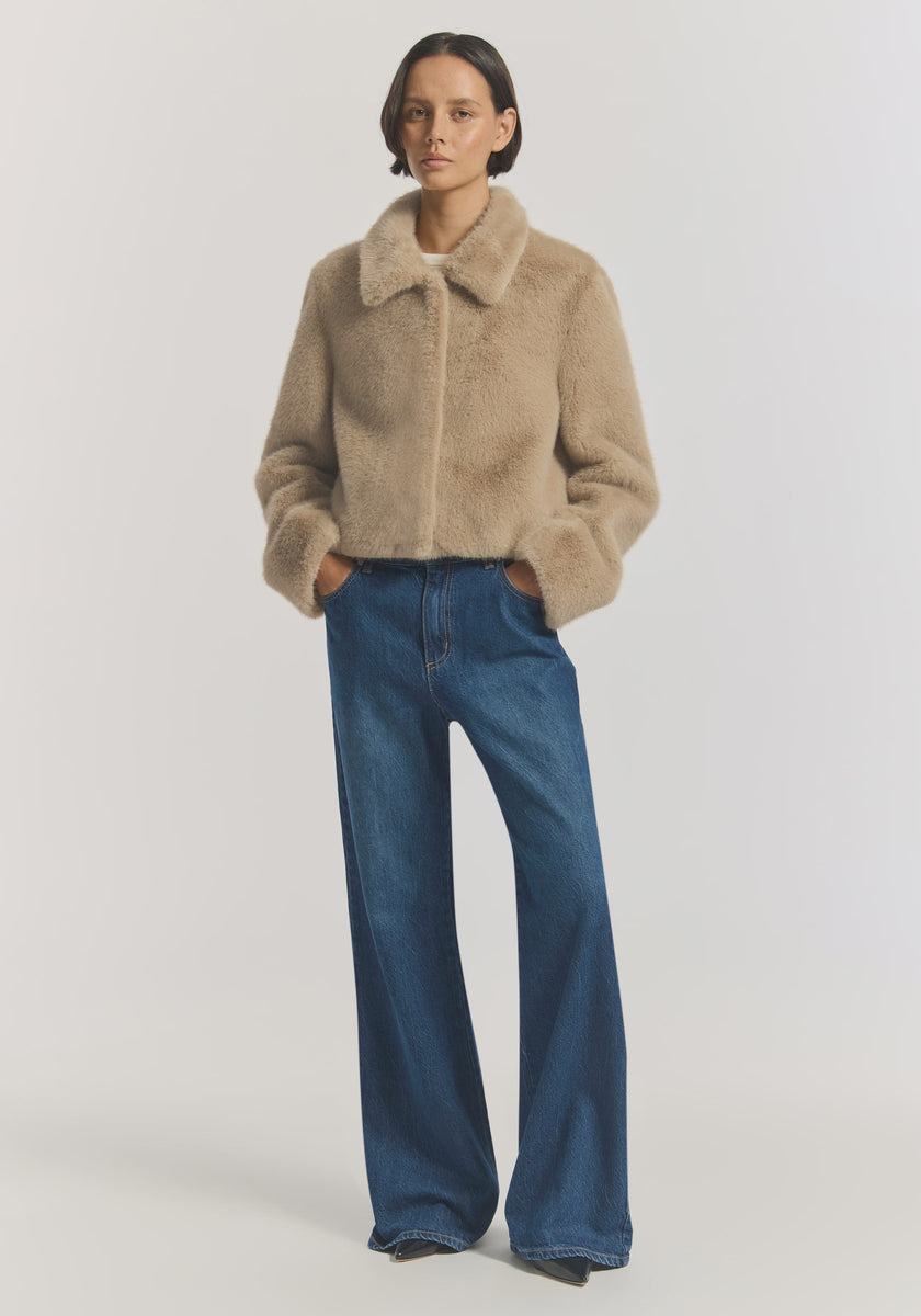 VIKTORIA & WOODS Elvira Faux Fur Jacket